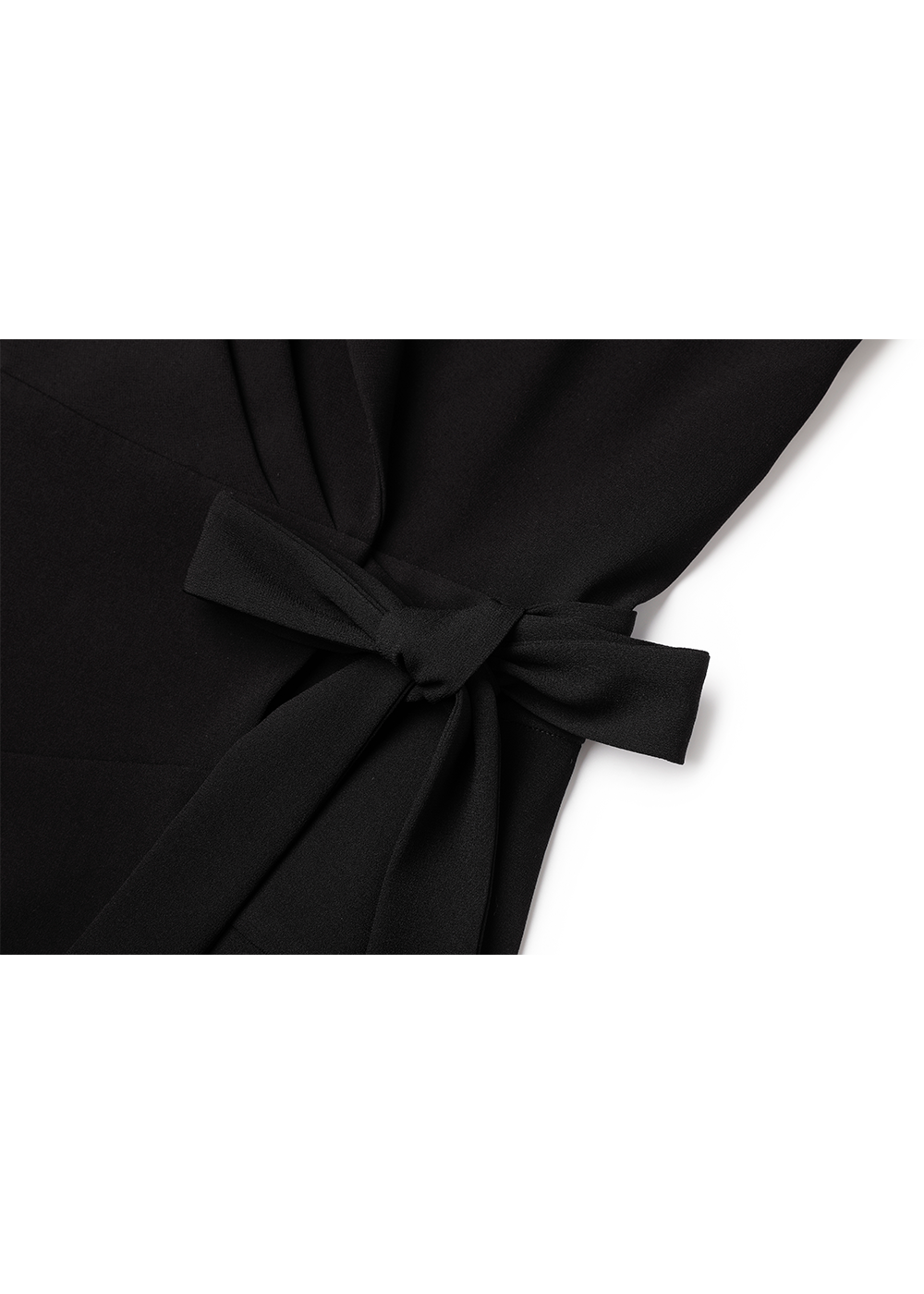 SALAZIA Black Triacetate Blend Short-Sleeve Dresses