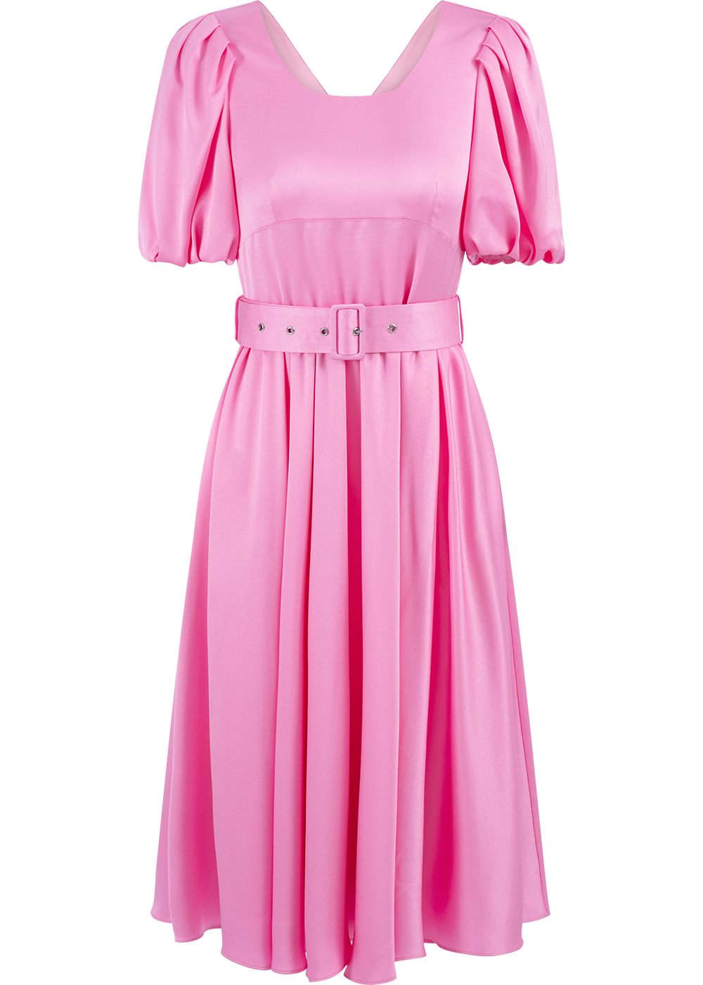 SALAZIA Peach Pink Viscose Dresses