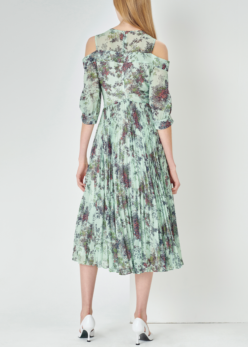 SALAZIA Light Green Summer Jungle Dresses