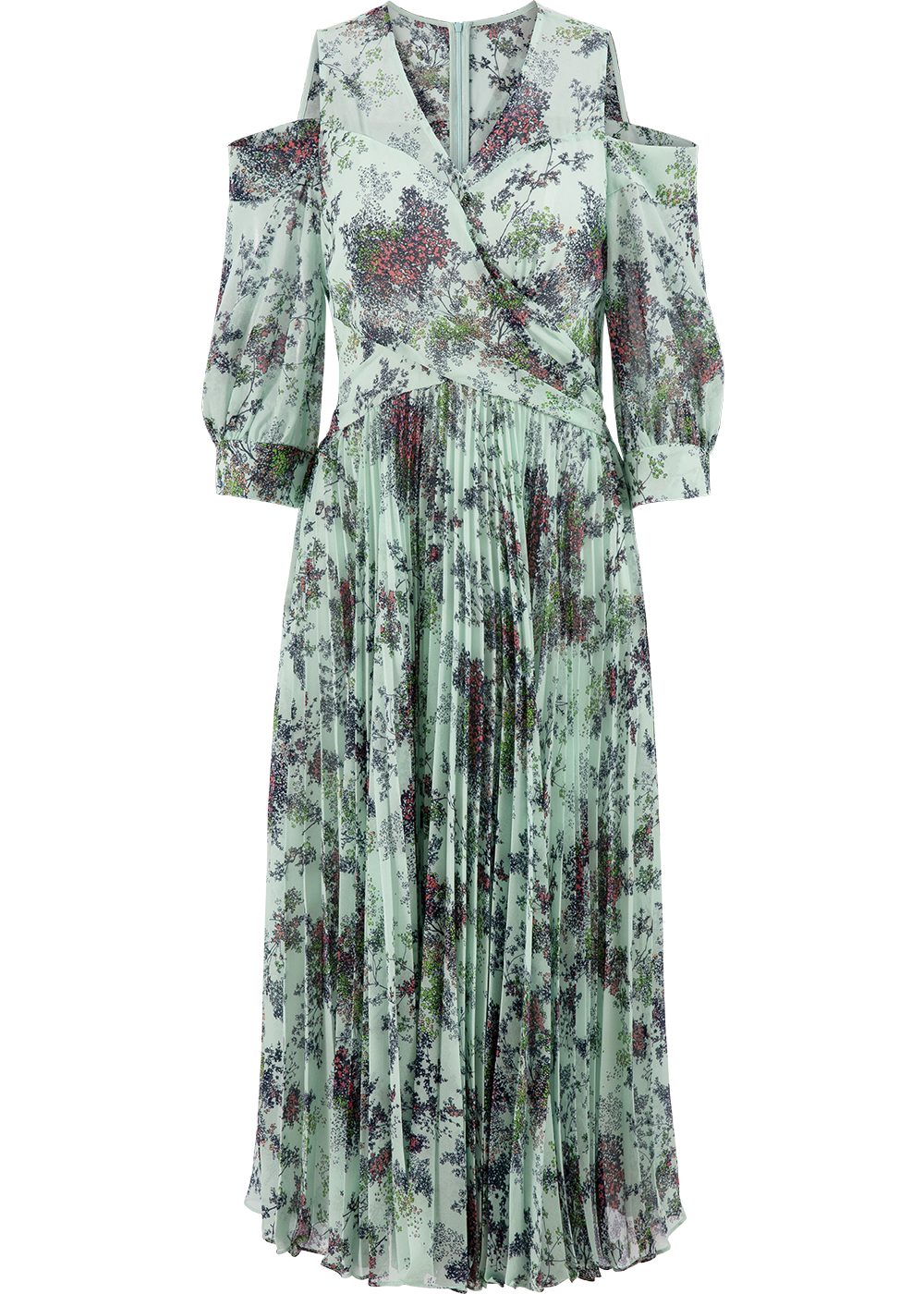 SALAZIA Light Green Summer Jungle Dresses