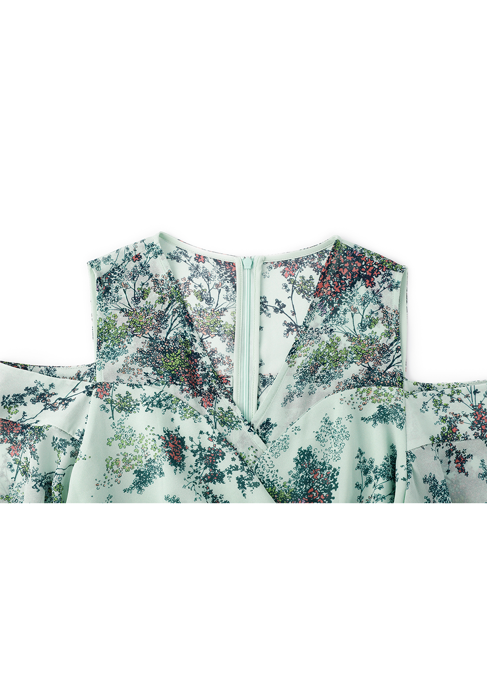 SALAZIA Light Green Summer Jungle Dresses