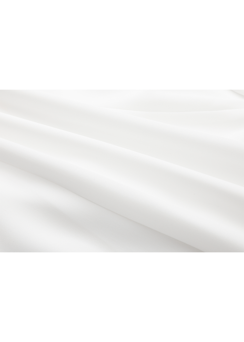 SALAZIA White Acetate Blend Short-Sleeve Dresses