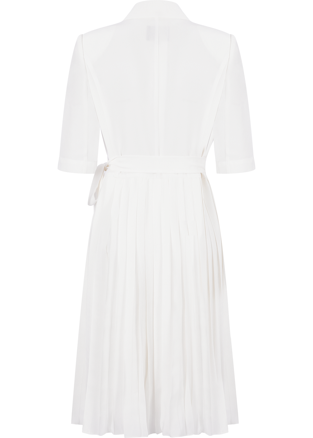 SALAZIA White Acetate Blend Short-Sleeve Dresses