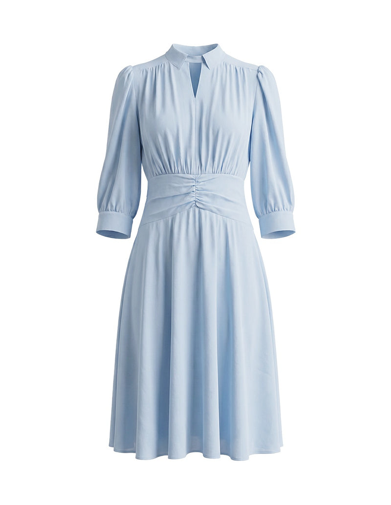 SALAZIA Lightweight Pleated Shirt Dresses