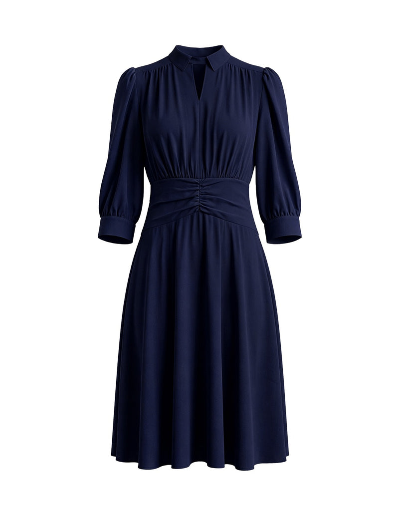 SALAZIA Lightweight Pleated Shirt Dresses