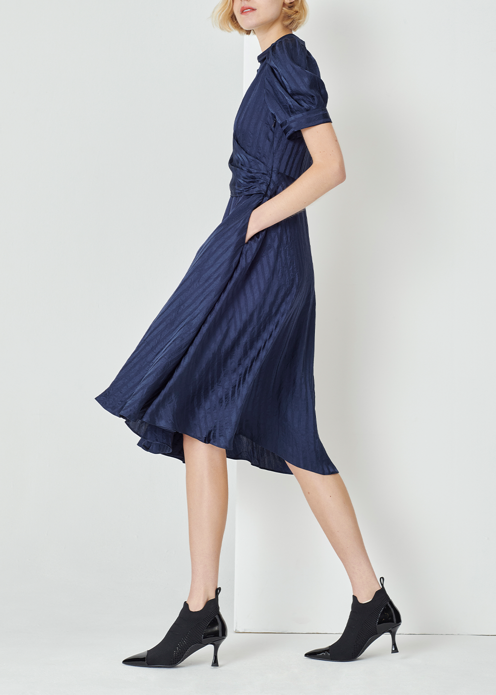 SALAZIA Midnight Blue Acrylic Dresses