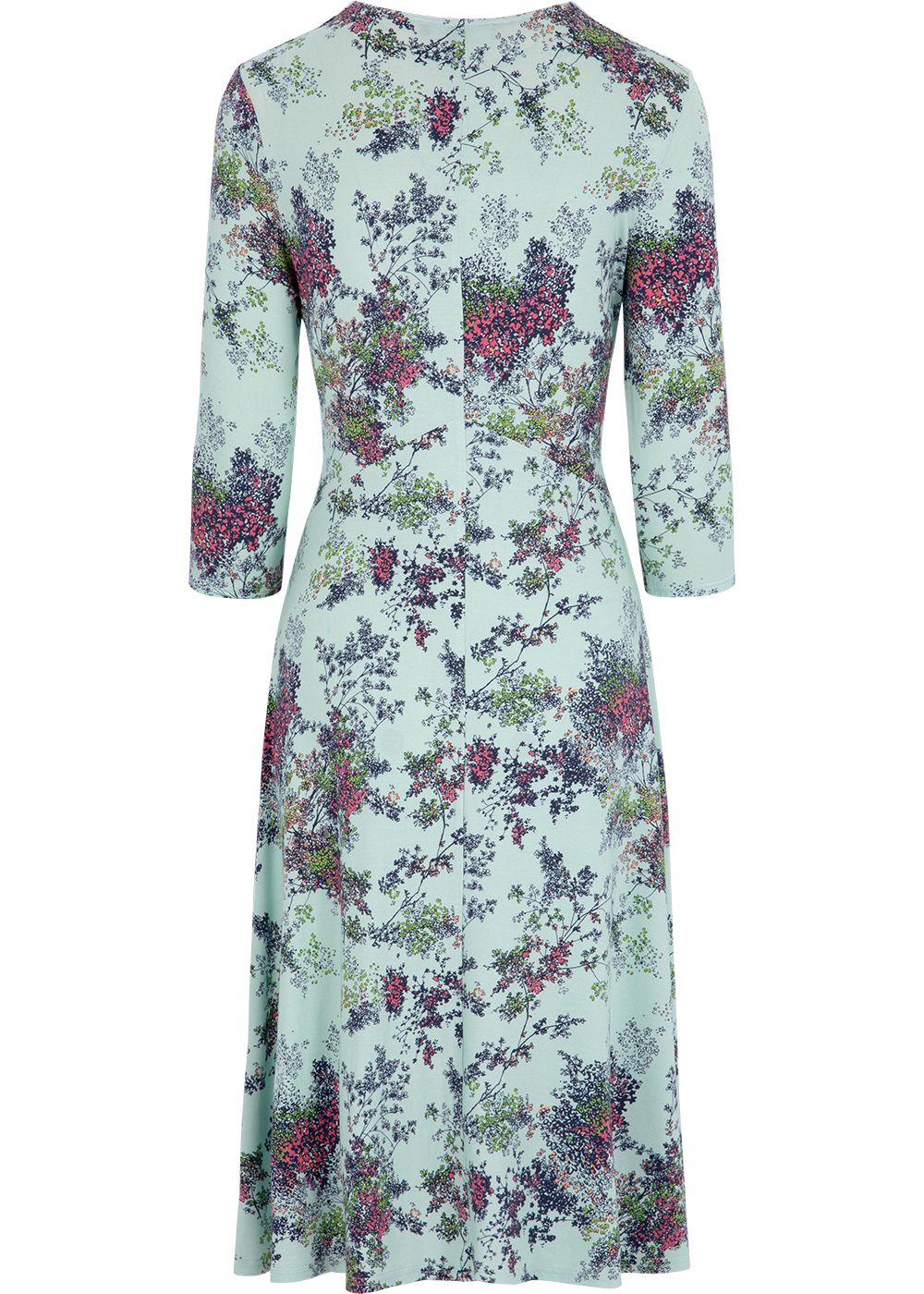 SALAZIA Light Green Summer Jungle Viscose Dresses