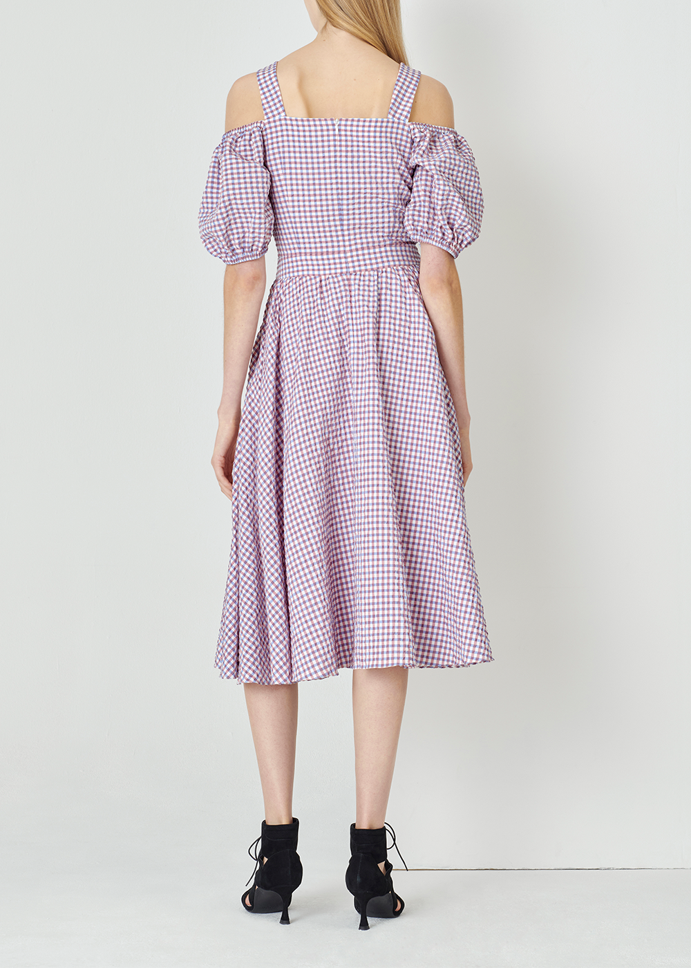 SALAZIA Lilac Gingham Dresses