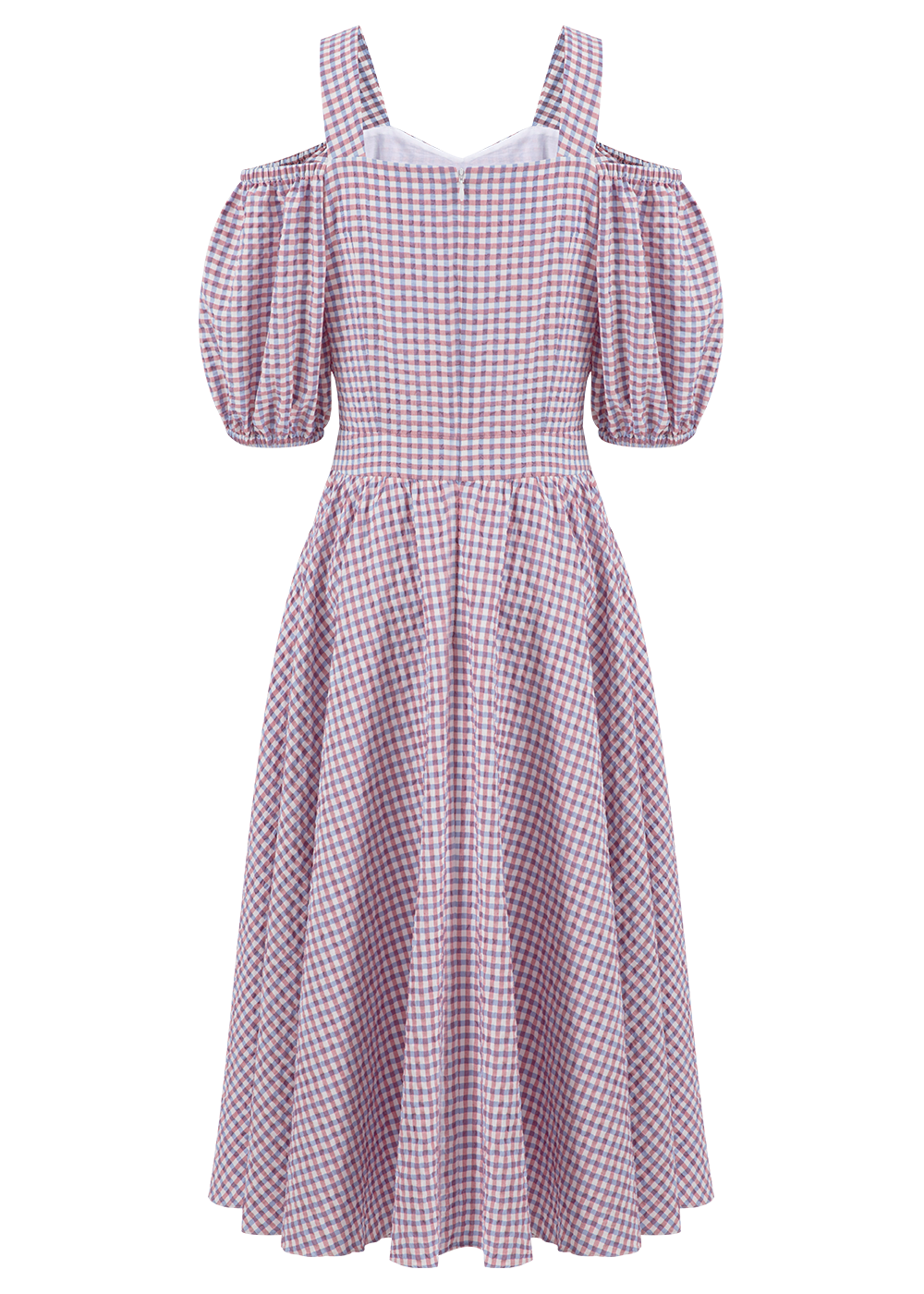 SALAZIA Lilac Gingham Dresses