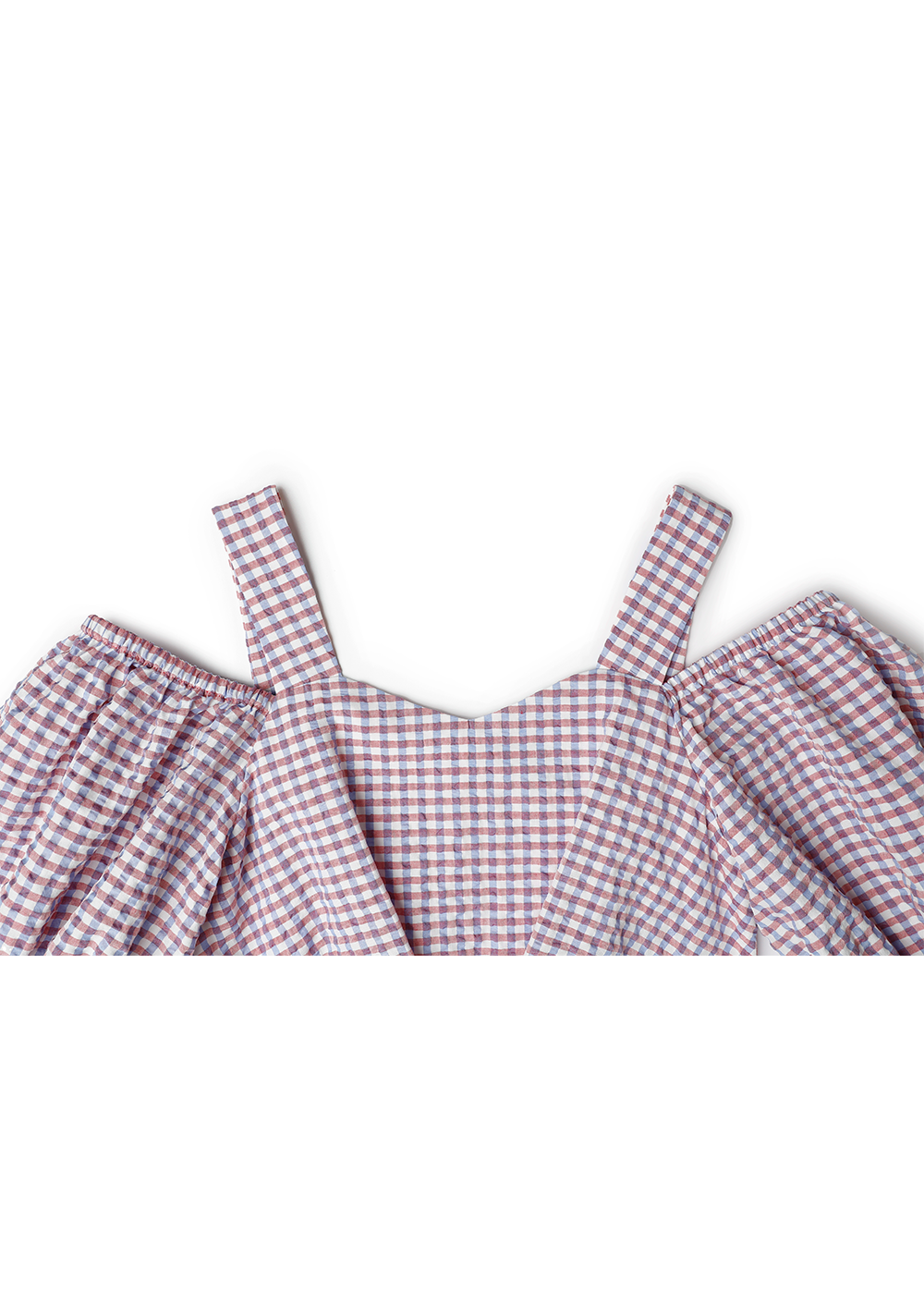 SALAZIA Lilac Gingham Dresses