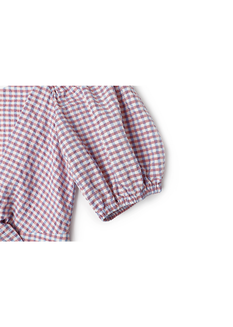 SALAZIA Lilac Gingham Dresses