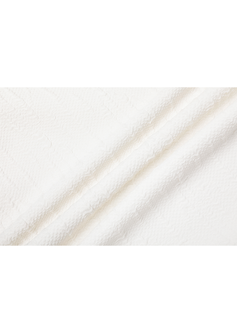SALAZIA Ivory Polyester-Viscose Blend Dresses