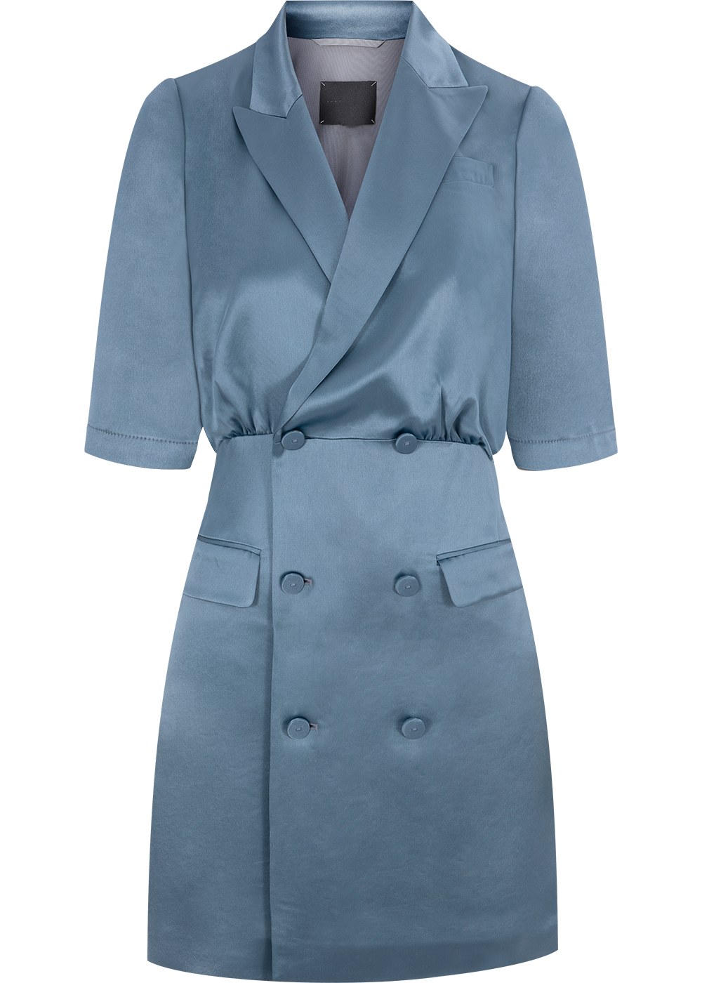 SALAZIA Ice Blue Acetate Blend Dresses