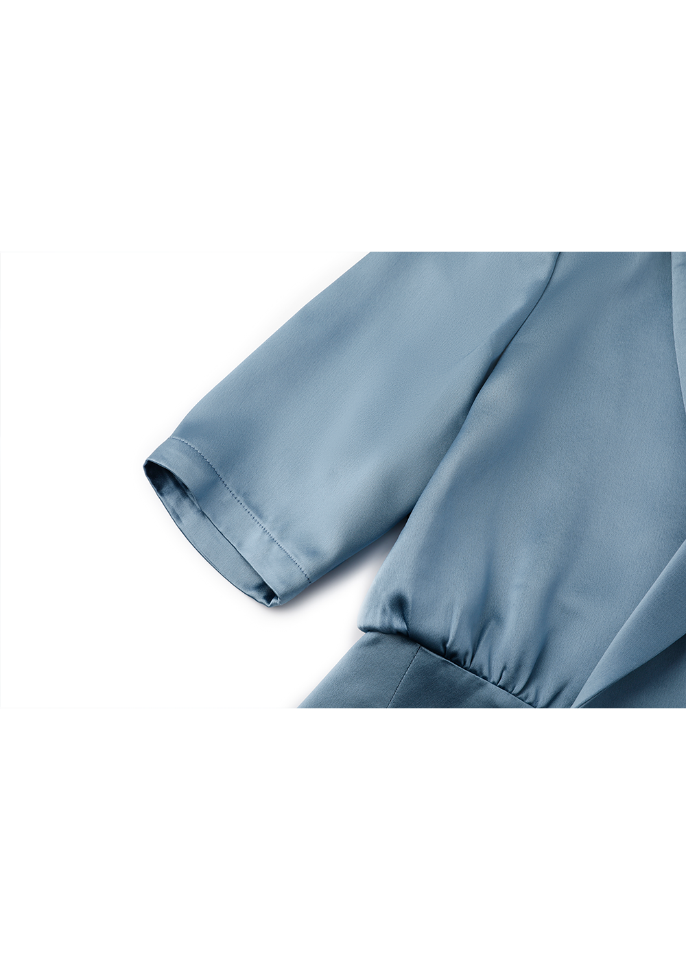 SALAZIA Ice Blue Acetate Blend Dresses