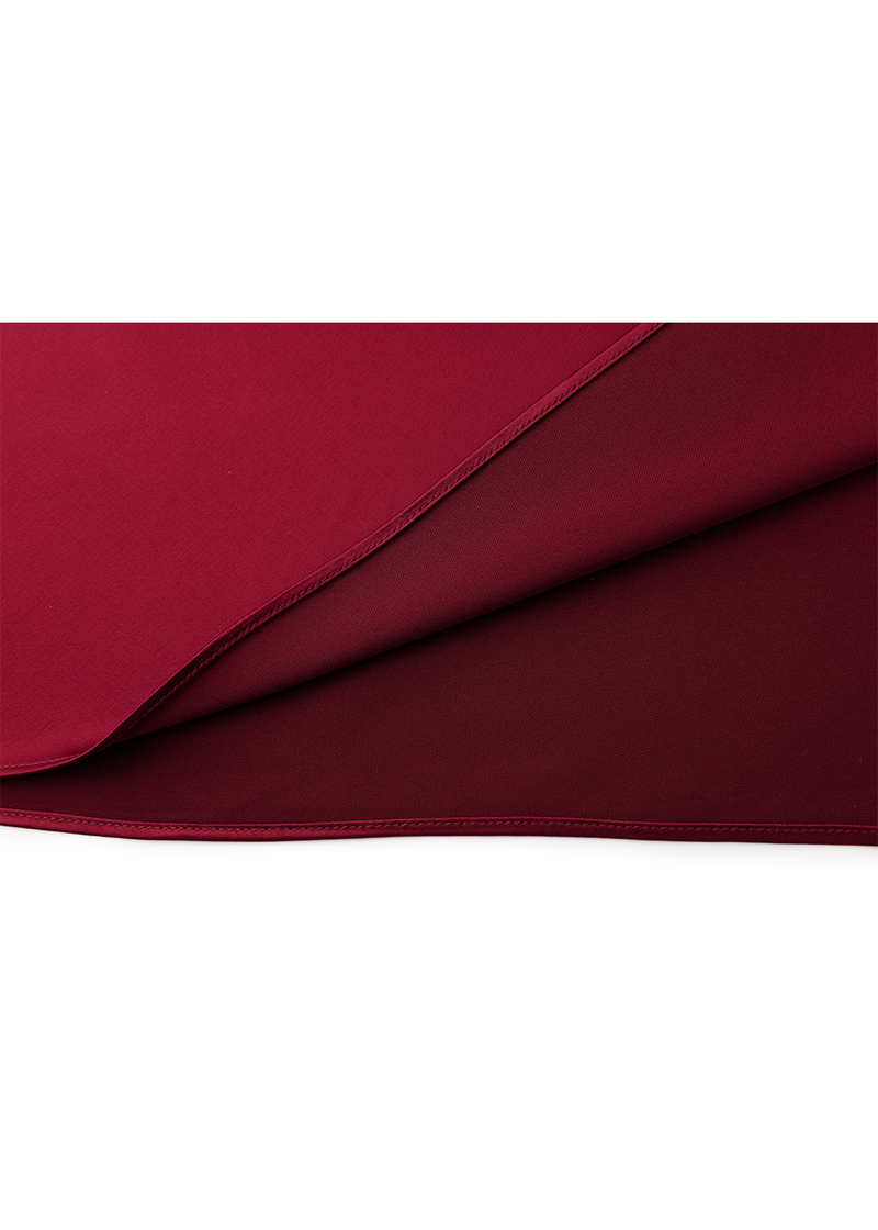 SALAZIA Burgundy Red Acetate Blend Dresses