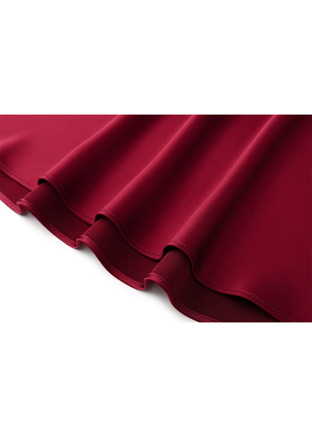 SALAZIA Burgundy Red Acetate Blend Dresses