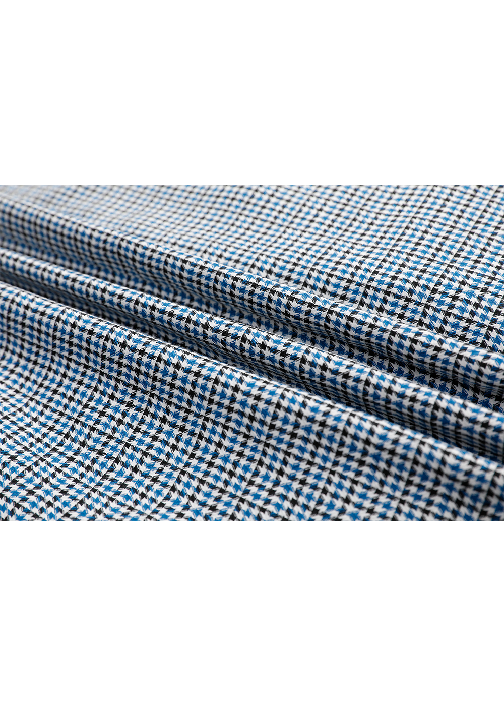 SALAZIA Blue-White Gingham Stretch Dresses