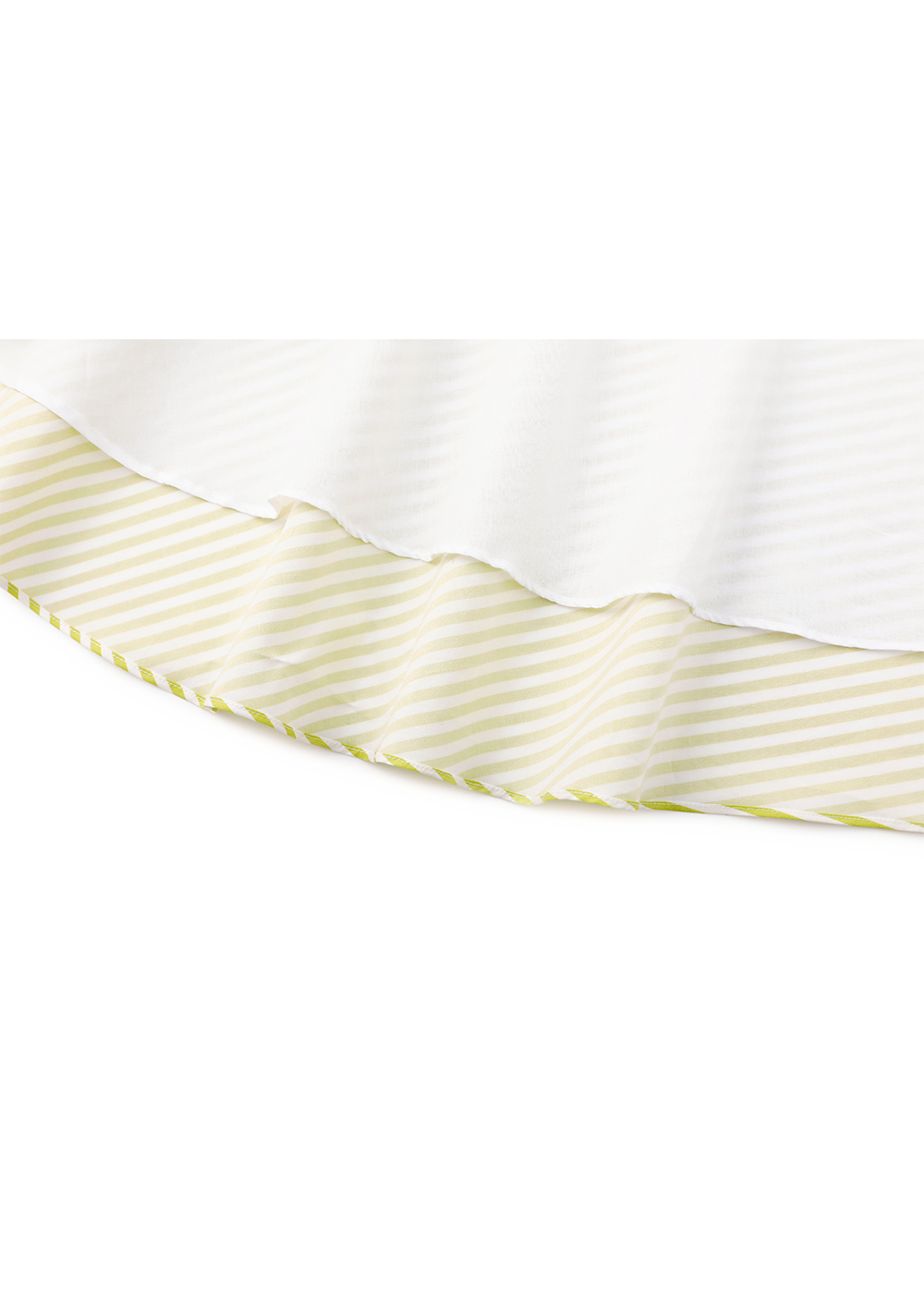 SALAZIA Yellow-White Stripe Short-Sleeve Dresses