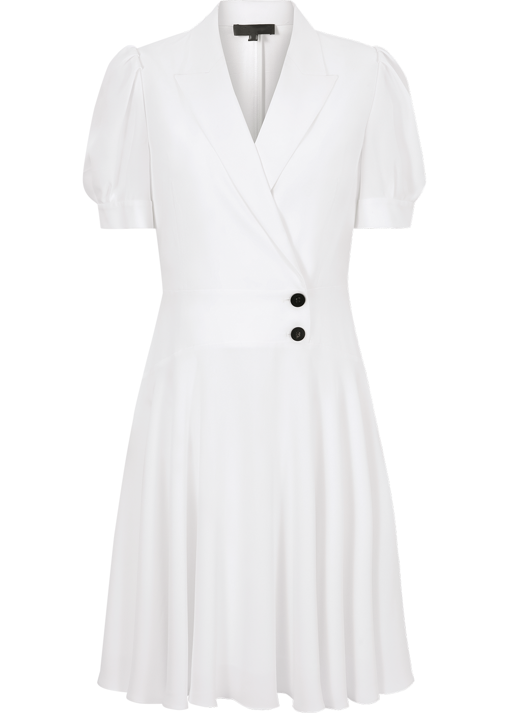 SALAZIA White Ester-Blend Shift Dresses