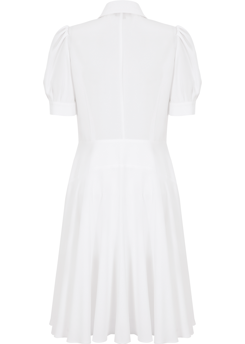 SALAZIA White Ester-Blend Shift Dresses