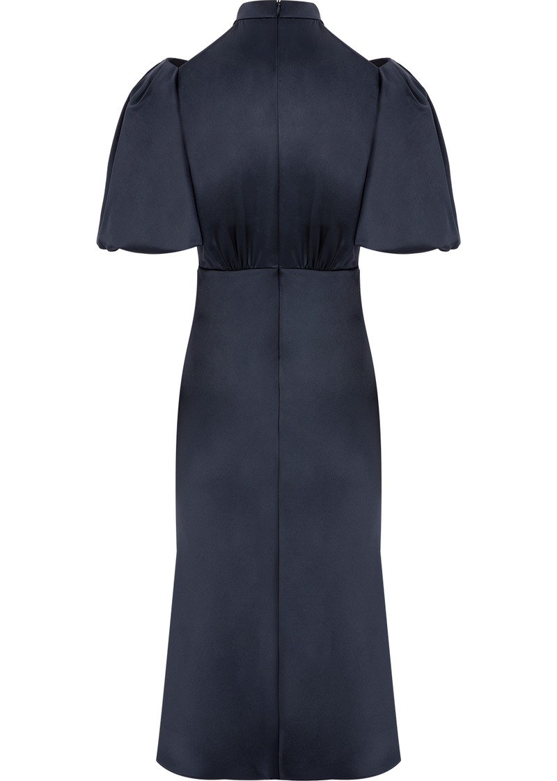 SALAZIA Deep Blue Acetate Blend Dresses