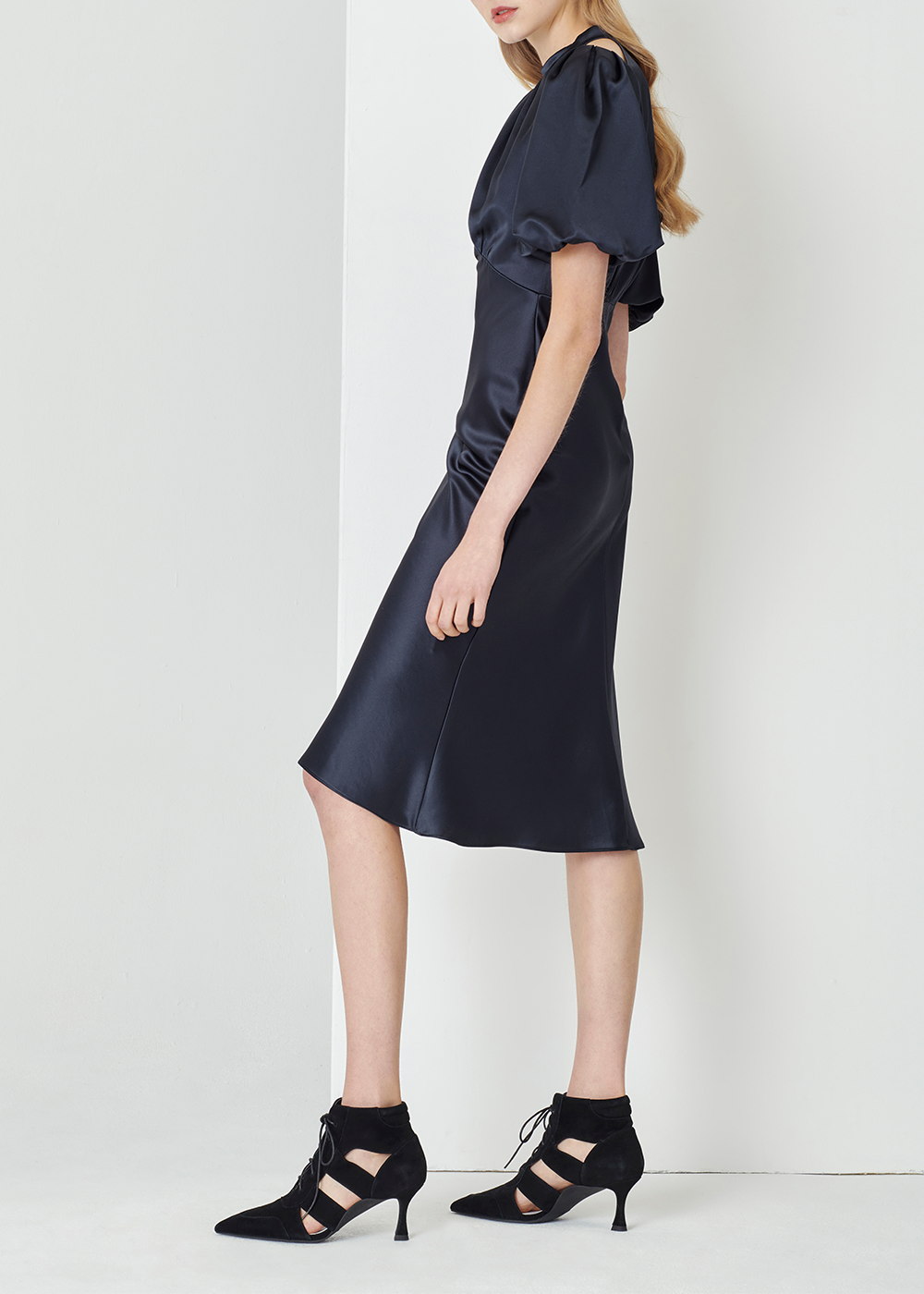 SALAZIA Deep Blue Acetate Blend Dresses