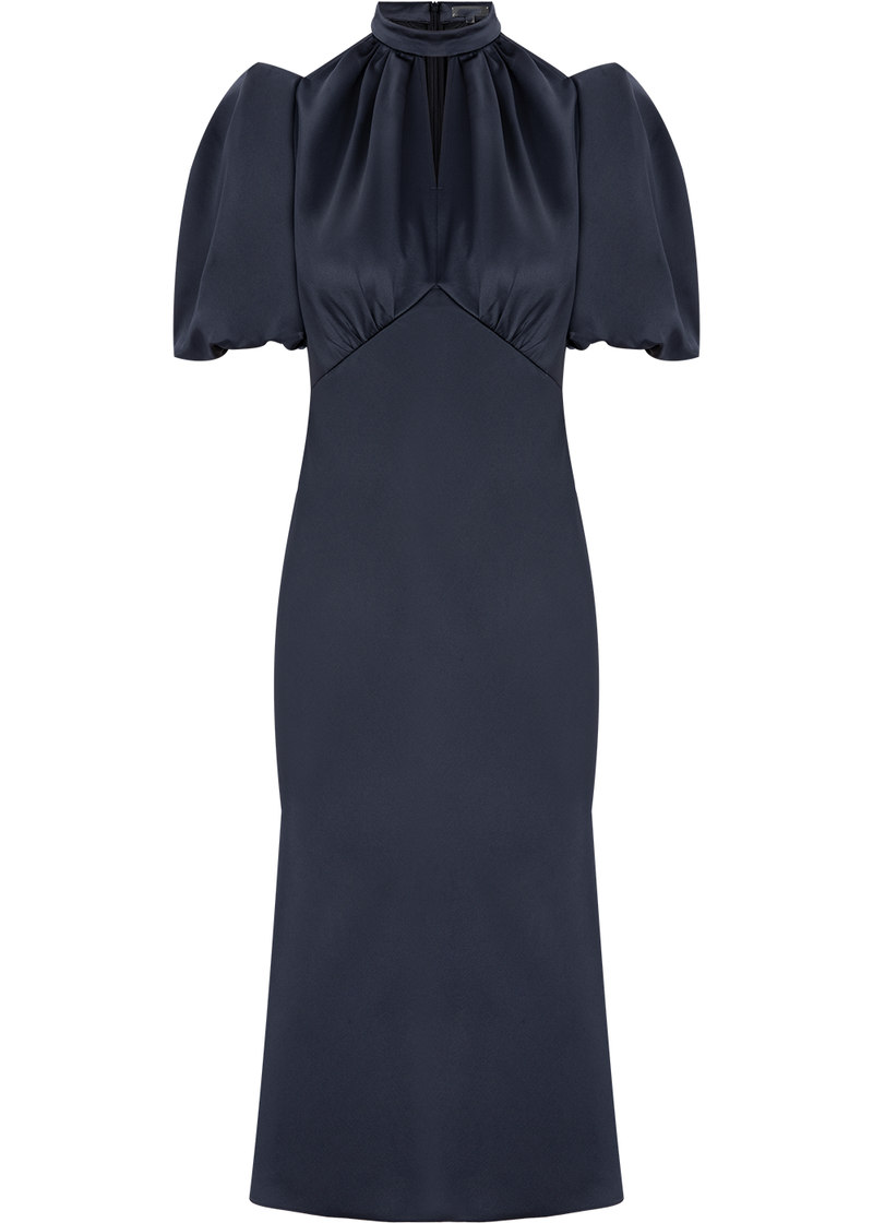SALAZIA Deep Blue Acetate Blend Dresses