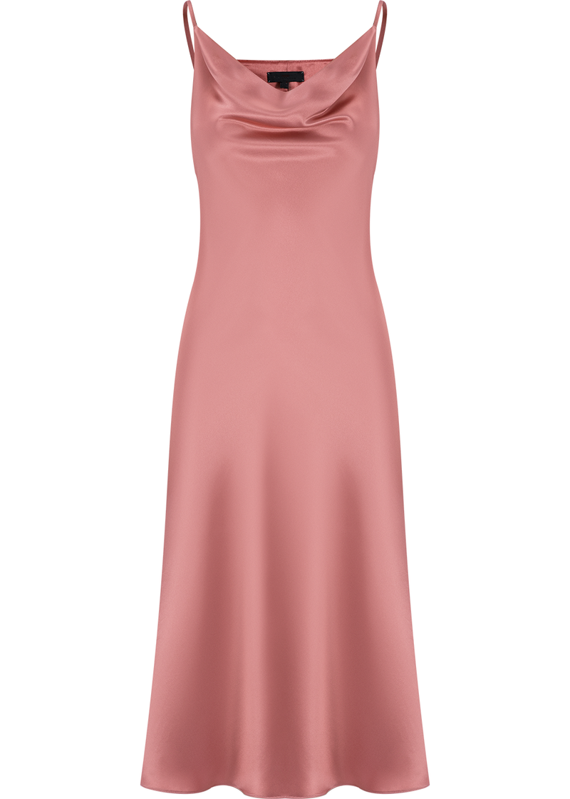 SALAZIA Misty Pink Acrylic-Blend Dresses