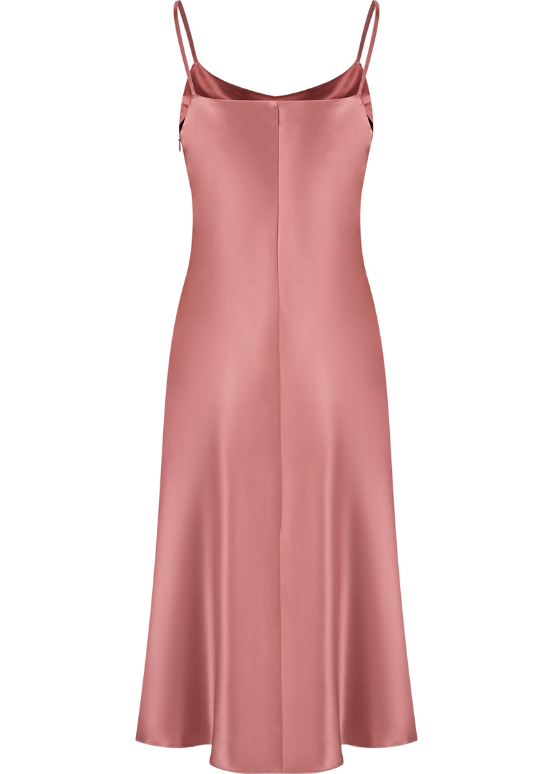 SALAZIA Misty Pink Acrylic-Blend Dresses