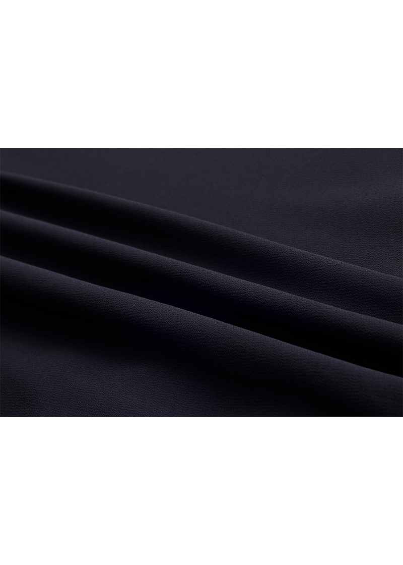 SALAZIA Deep Blue Polyester Fit-and-Flare Dresses