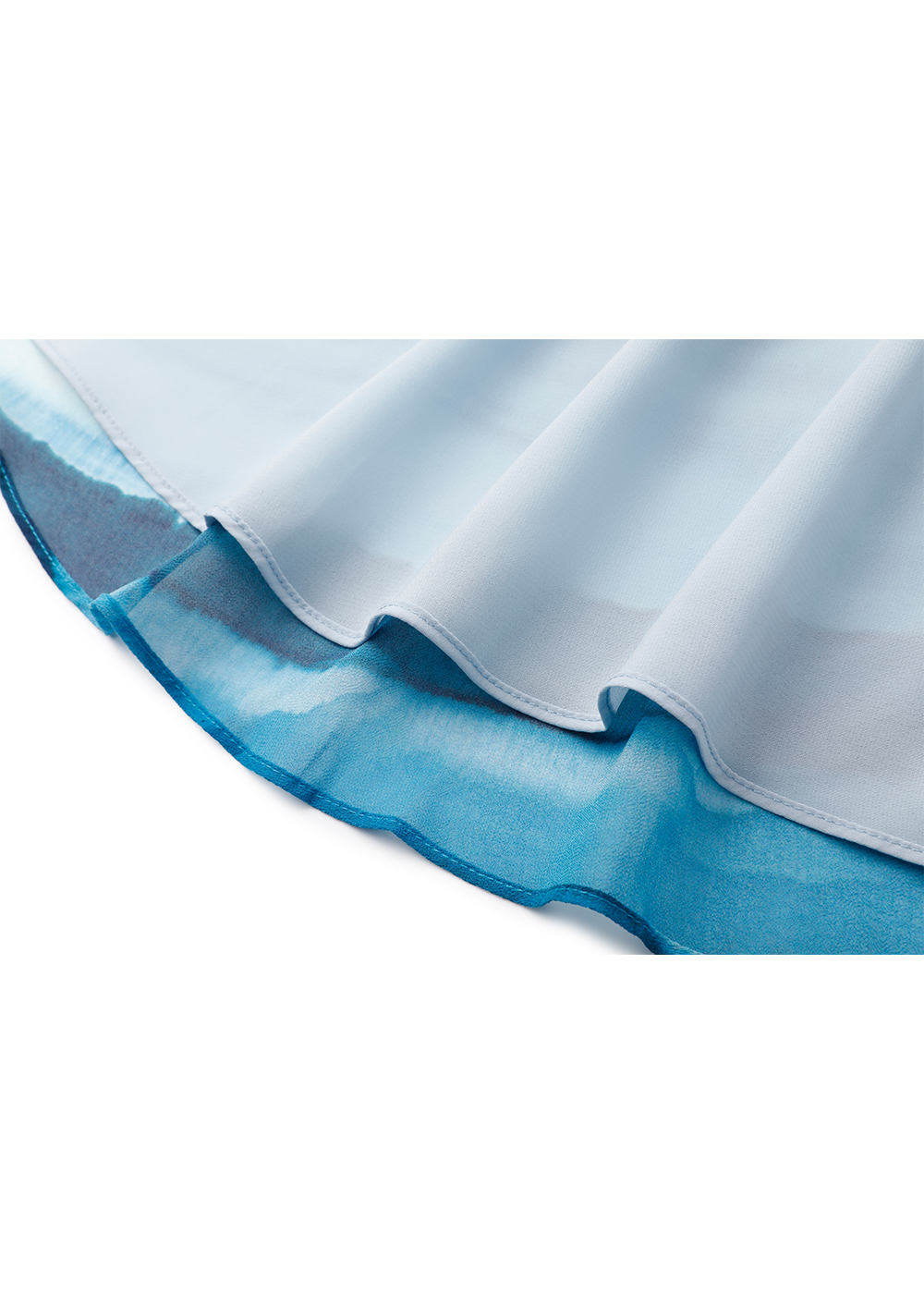 SALAZIA Gradient Blue Ocean Wave Dresses