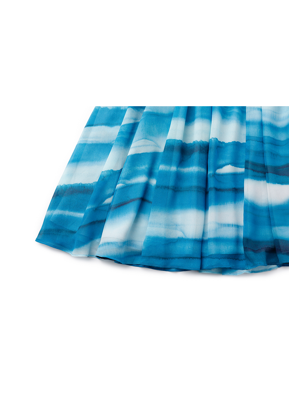 SALAZIA Gradient Blue Ocean Wave Dresses