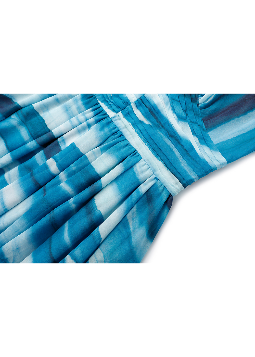 SALAZIA Gradient Blue Ocean Wave Dresses