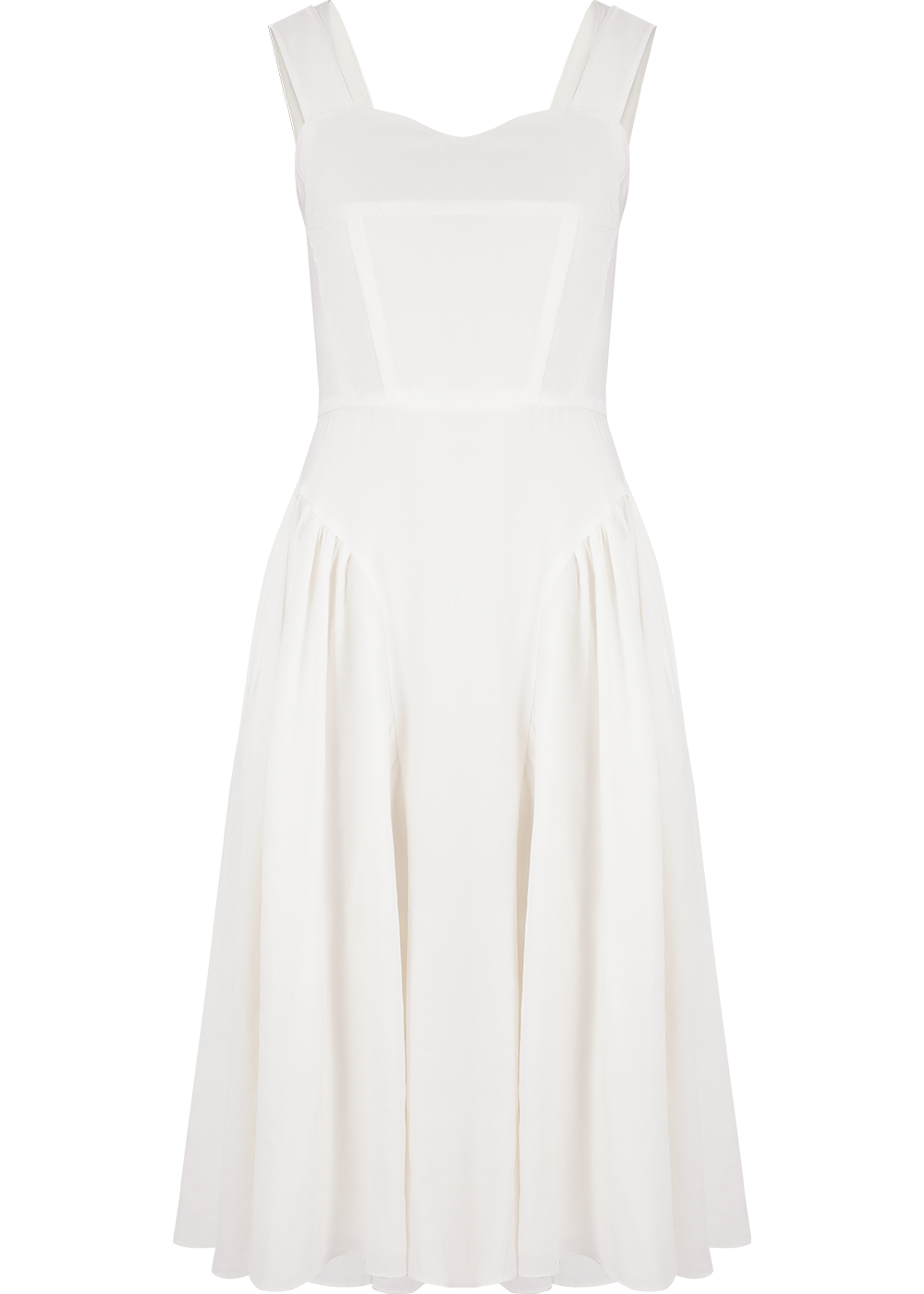 SALAZIA White Linen-Blend Dresses