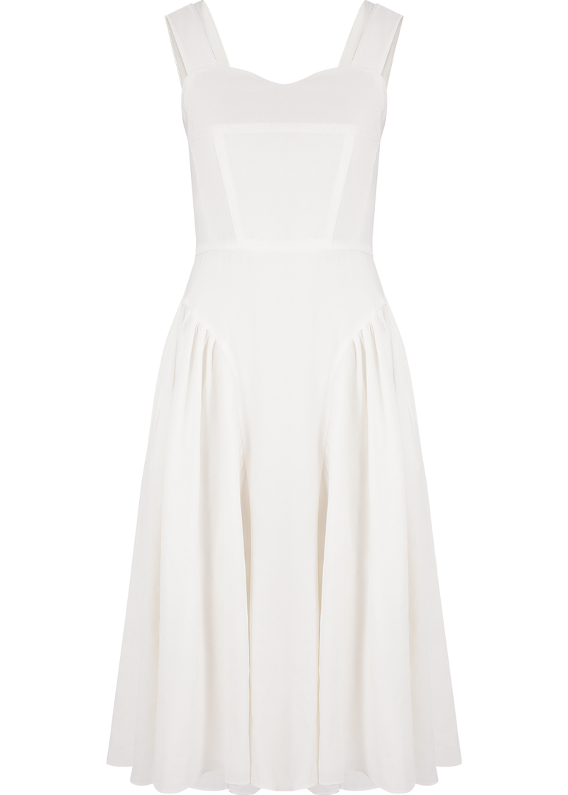 SALAZIA White Linen-Blend Dresses