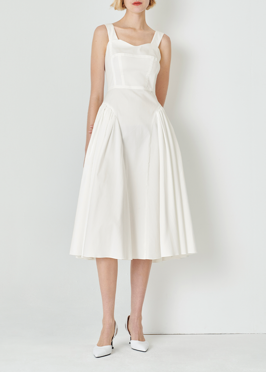 SALAZIA White Linen-Blend Dresses