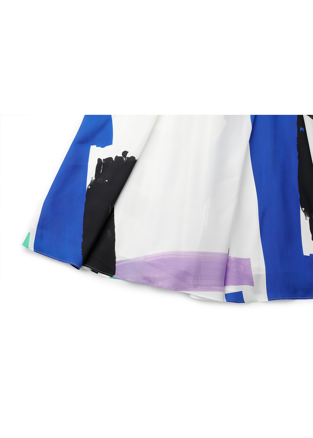 SALAZIA Colorful Graffiti Art Silk Dresses