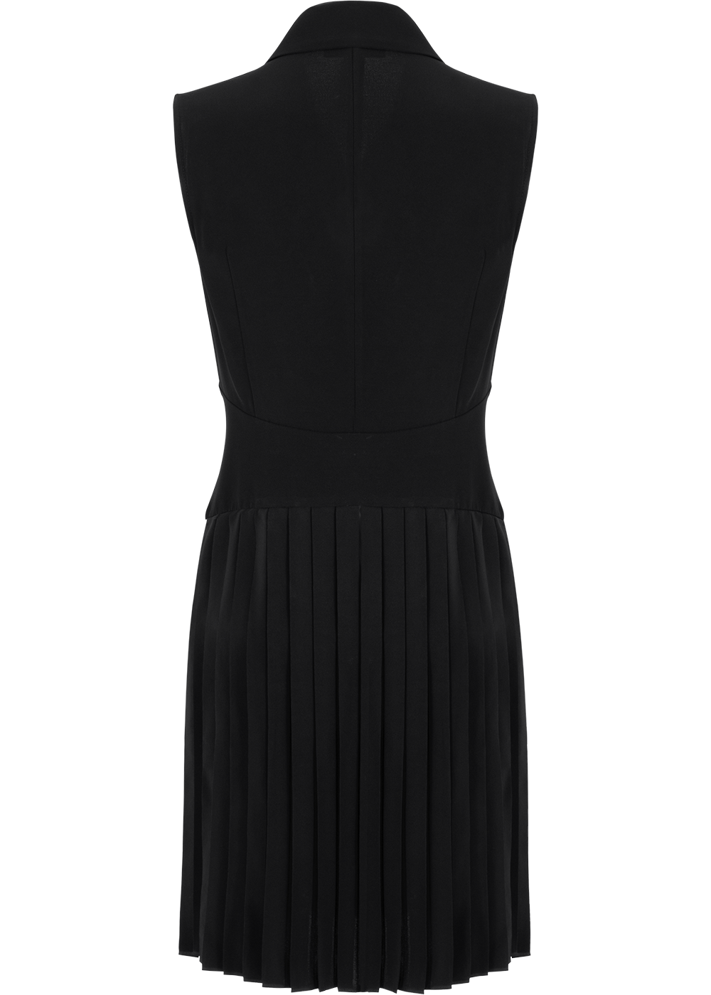 SALAZIA Black Acetate Blend Short-Sleeve Dresses