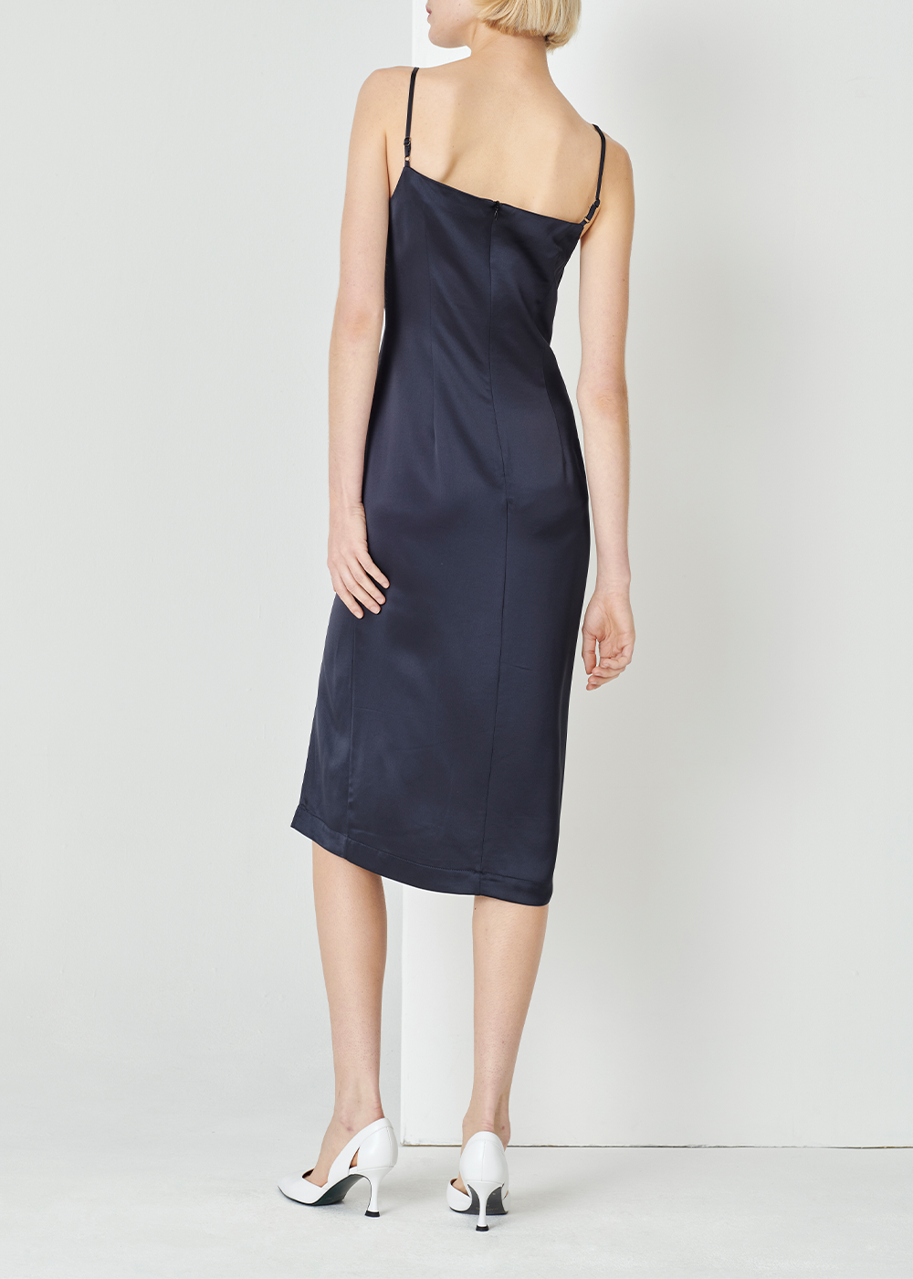 SALAZIA Deep Blue Acrylic Blend Mini Dresses