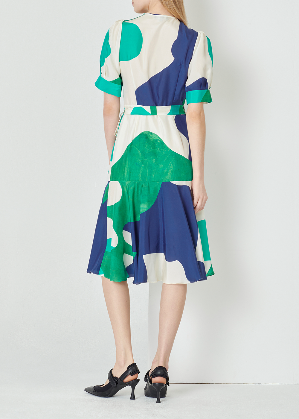 SALAZIA Oasis Green Silk Dresses