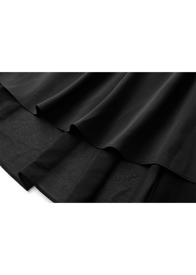 SALAZIA Black Sleek Maxi Dresses
