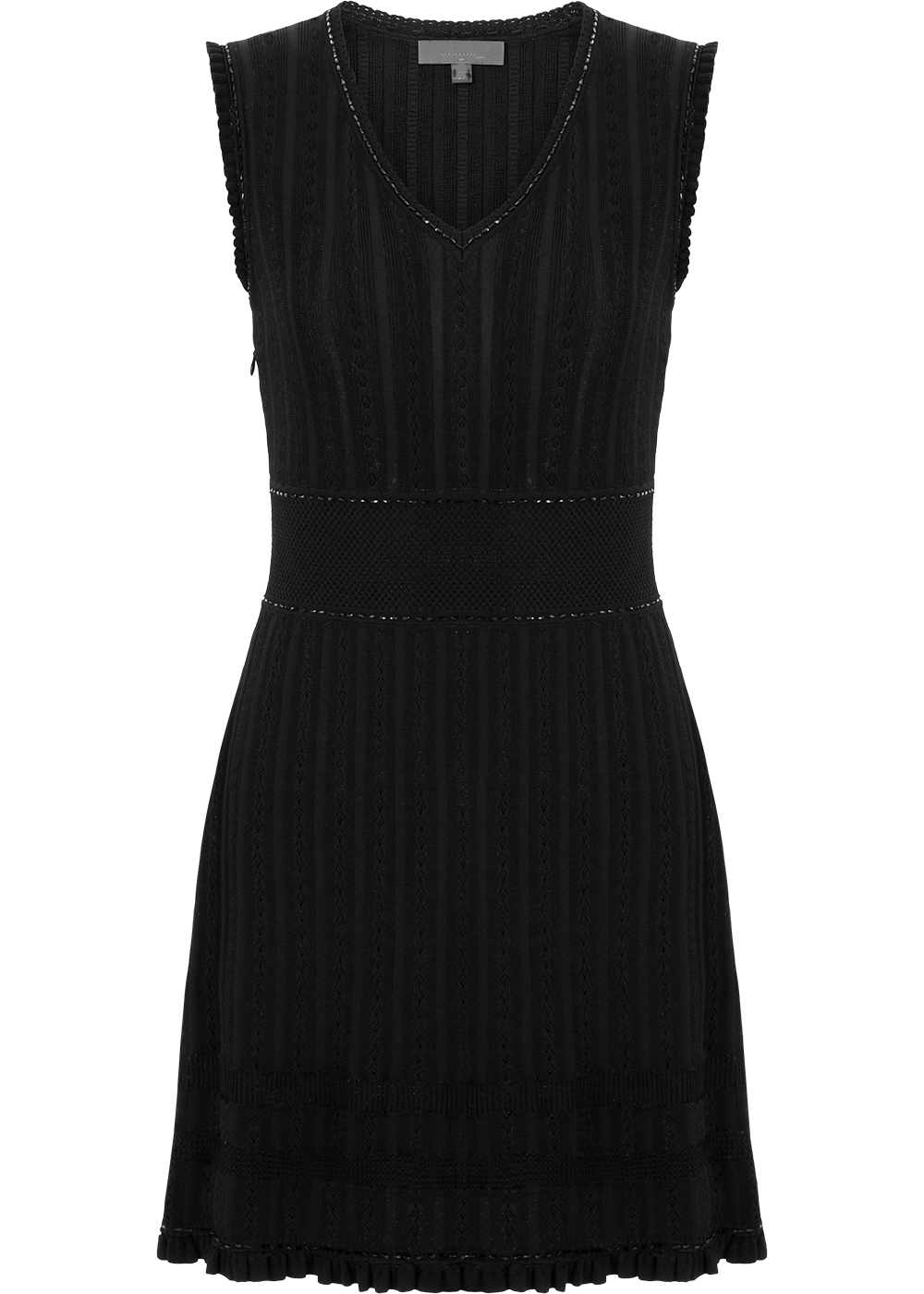 SALAZIA Black Viscose-Nylon Knit Dresses