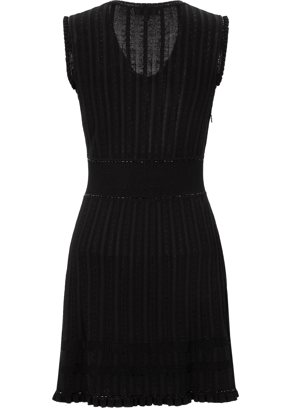 SALAZIA Black Viscose-Nylon Knit Dresses