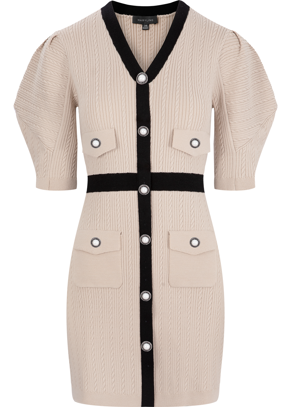 SALAZIA Sand Wool Blend Knit Dresses