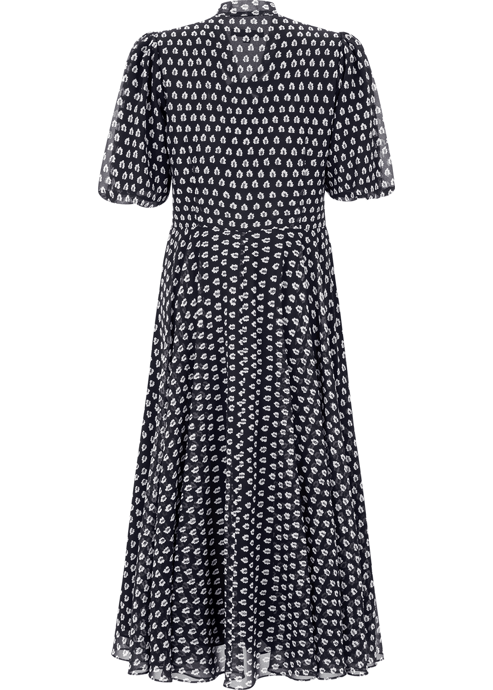SALAZIA Black and White Forest Print Dresses