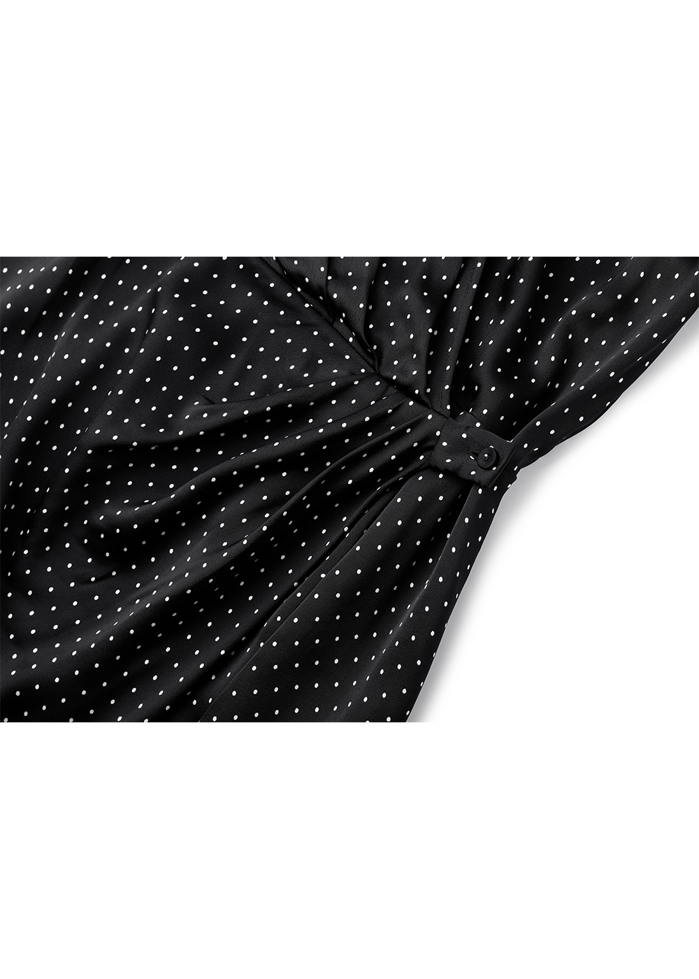 SALAZIA Black Polka Dot Viscose-Silk Dresses