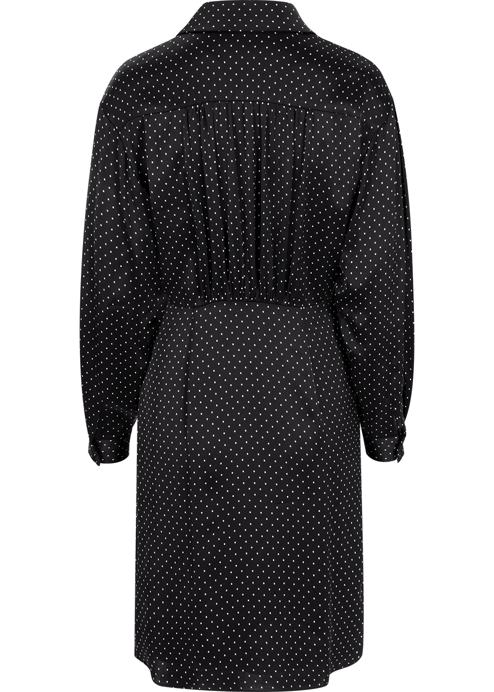 SALAZIA Black Polka Dot Viscose-Silk Dresses
