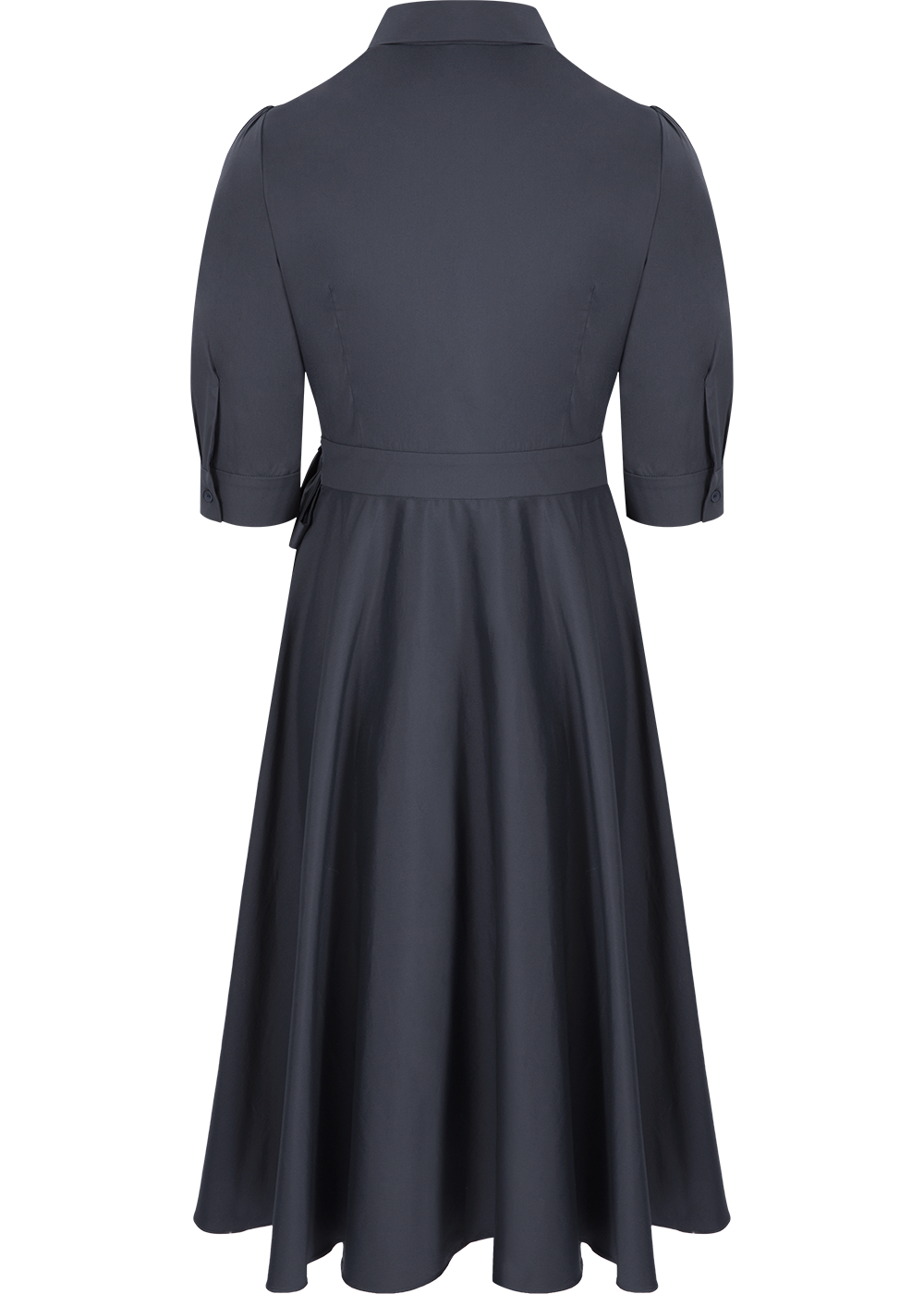 SALAZIA Midnight Blue Cotton-Stretch Dresses