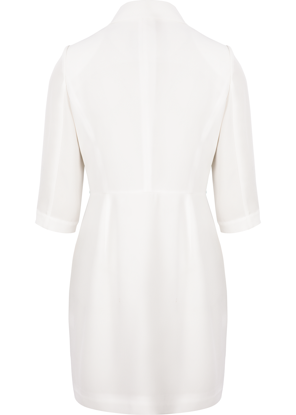 SALAZIA White Acetate Blend Long-Sleeve Dresses