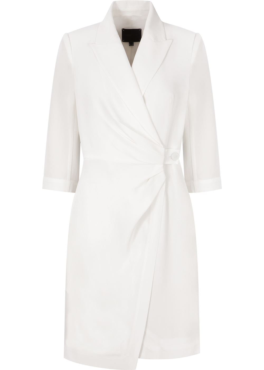 SALAZIA White Acetate Blend Long-Sleeve Dresses
